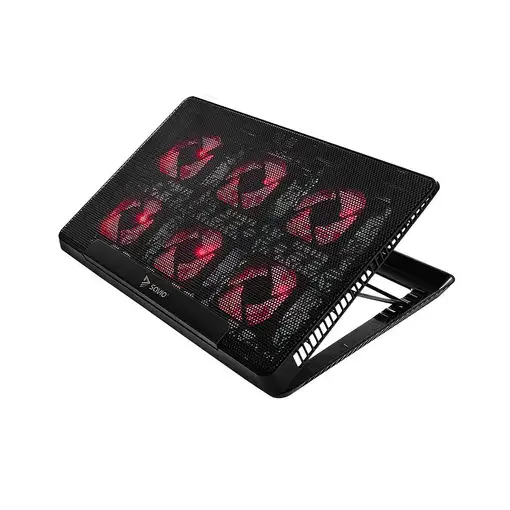 Savio Laptop cooling pad 6 backlit fans 2000 RPM COS-01 almohadilla fría 43,9 cm (
