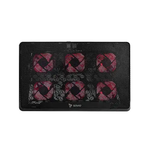 Savio Laptop cooling pad 6 backlit fans 2000 RPM COS-01 almohadilla fría 43,9 cm (