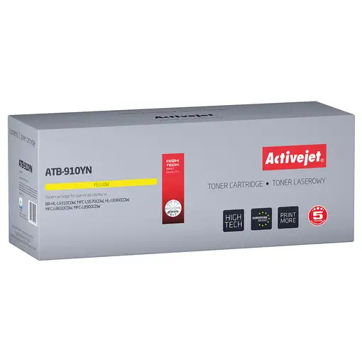 Activejet toner ATB-910YN (sustitución Brother TN-910Y; Supreme; 9000 páginas; ama