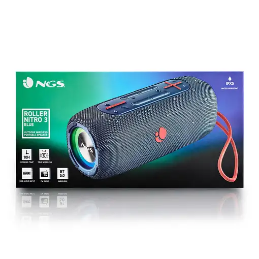 NGS Roller Nitro 3 Altavoz portátil estéreo Azul 30 W