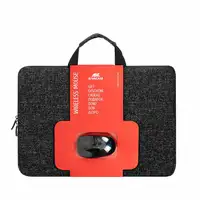 Rivacase 7916BKMOUSE maletines para portátil 39,6 cm (15.6") Funda Gris