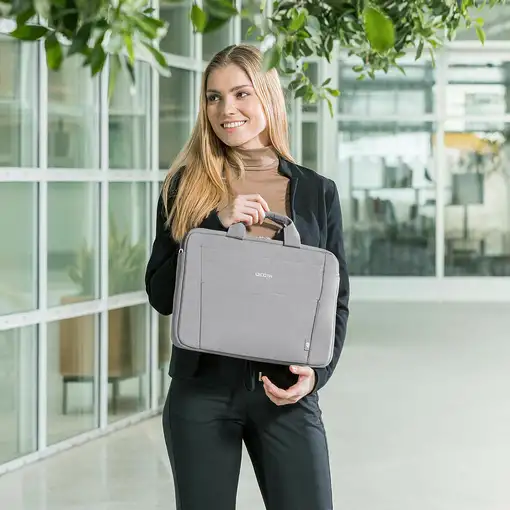 DICOTA Eco Slim Case BASE 35,8 cm (14.1") Maletín Gris