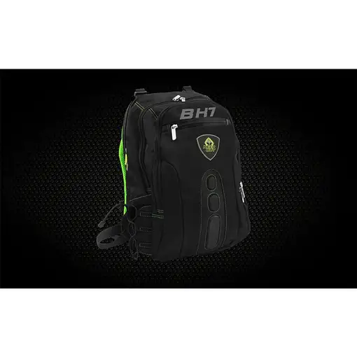 KeepOut BK7G mochila Negro, Verde Nylon