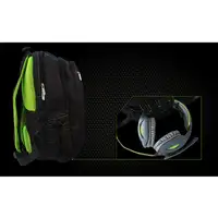 KeepOut BK7G mochila Negro, Verde Nylon