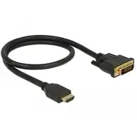 DeLOCK 85651 adaptador de cable de vídeo 0,5 m HDMI tipo A (Estándar) DVI Negro