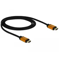 DeLOCK 85727 cable HDMI 1 m HDMI tipo A (Estándar) Negro, Oro