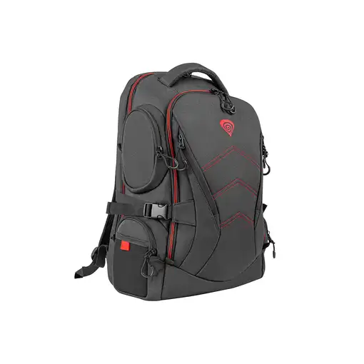 GENESIS Pallad 550 43,9 cm (17.3") Mochila Negro, Rojo