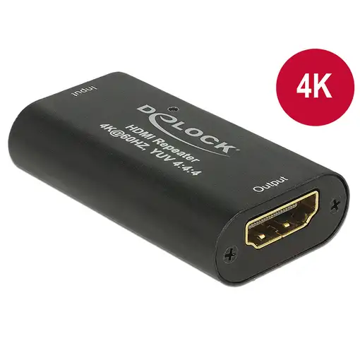 DeLOCK 11462 cambiador de género para cable HDMI Negro
