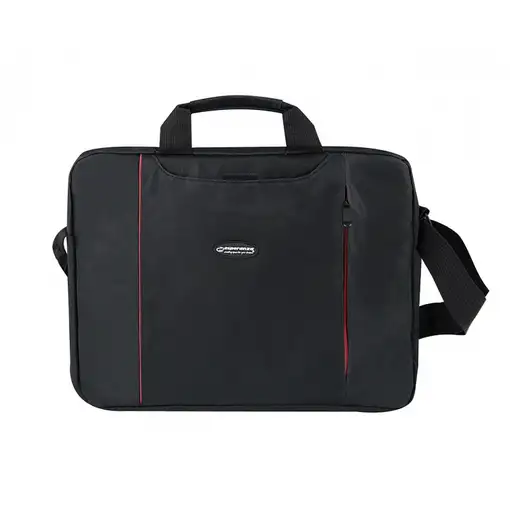 Esperanza SALERNO 39,6 cm (15.6") Maletín Toploader Negro, Rojo