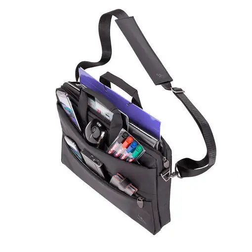 Rivacase 8630 39,6 cm (15.6") Bandolera Negro