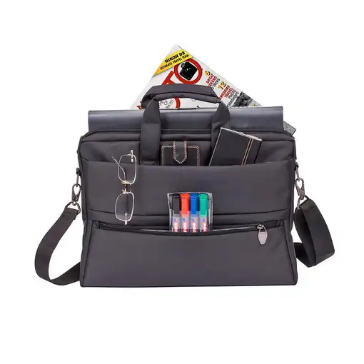 Rivacase 8630 39,6 cm (15.6") Bandolera Negro