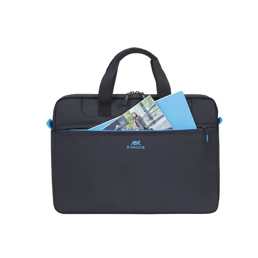 Rivacase 8027 35,6 cm (14") Funda protectora rígida Negro