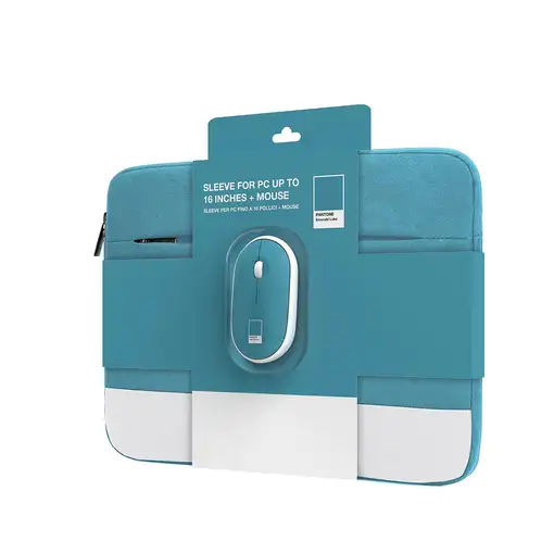 Pantone KIT FUNDA 15.6 + RATON WIRELESS AZUL CLARO