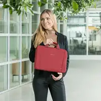 DICOTA Eco Slim Case BASE 35,8 cm (14.1") Maletín Rojo
