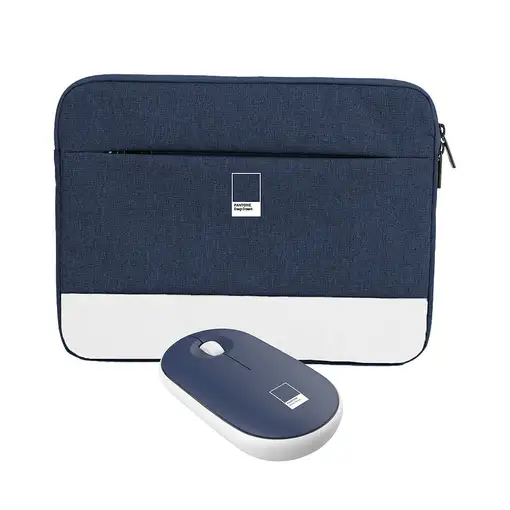 Pantone KIT FUNDA 15.6 + RATON WIRELESS NAVY