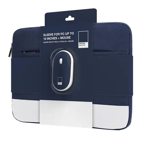 Pantone KIT FUNDA 15.6 + RATON WIRELESS NAVY