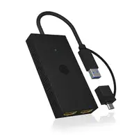ICY BOX IB-SPL1029AC Adaptador gráfico USB 3840 x 2160 Pixeles Negro