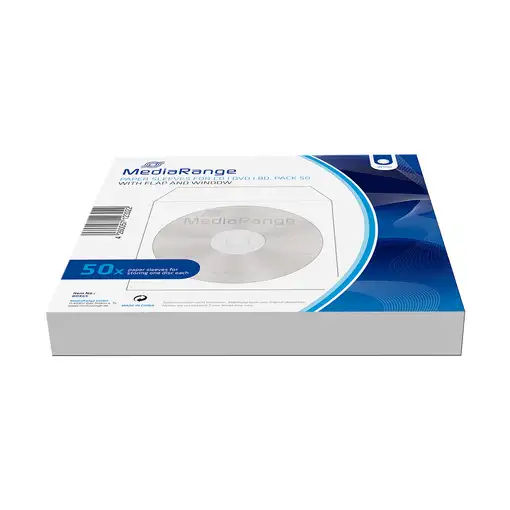 MediaRange BOX65 funda para discos ópticos 1 discos Blanco