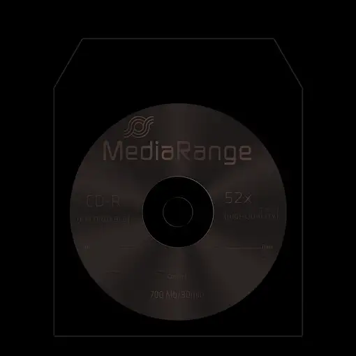 MediaRange BOX65 funda para discos ópticos 1 discos Blanco