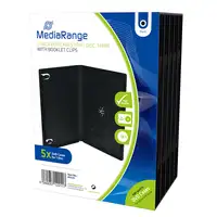 MediaRange BOX30 funda para discos ópticos Funda de DVD 1 discos Negro