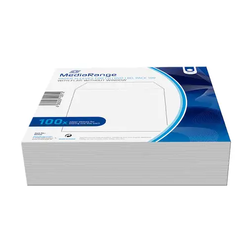 MediaRange BOX66 funda para discos ópticos 1 discos Blanco