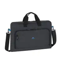 Rivacase Regent 8058 43,9 cm (17.3") Bandolera Negro, Cian