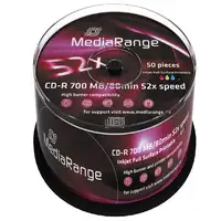 MediaRange MR208 CD en blanco CD-R 700 MB 52x 50 pieza(s)