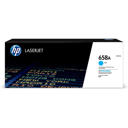 HP Cartucho de tóner Original LaserJet 658A cian