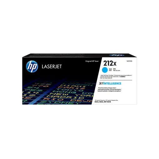 HP Cartucho de tóner Original LaserJet 212X cian de alta capacidad
