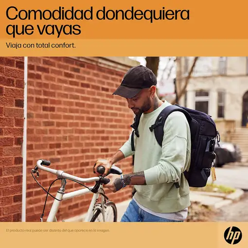 HP Mochila para portátil Travel de 15,6 pulgadas y 25 litros gris hierro