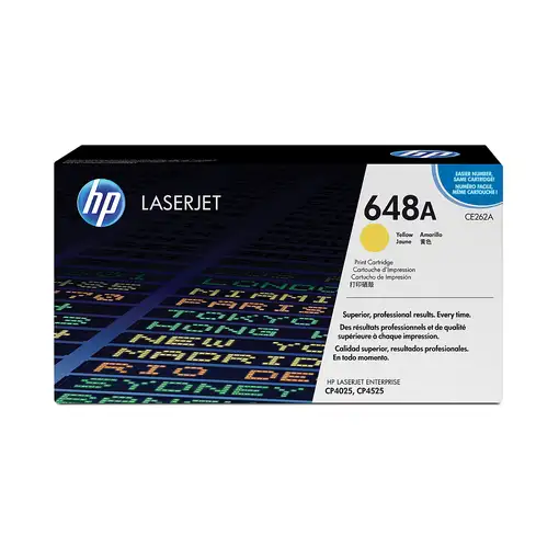 HP Cartucho de tóner original LaserJet 648A amarillo