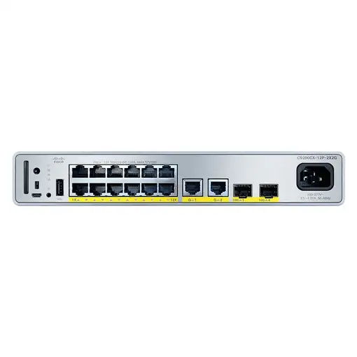 Cisco C9200CX-12P-2X2G-A switch Gestionado Gigabit Ethernet (10/100/1000) Energía