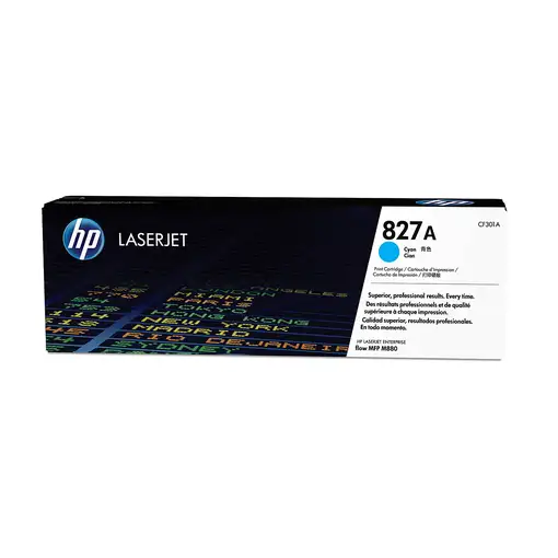 HP Cartucho de tóner original LaserJet 827A cian