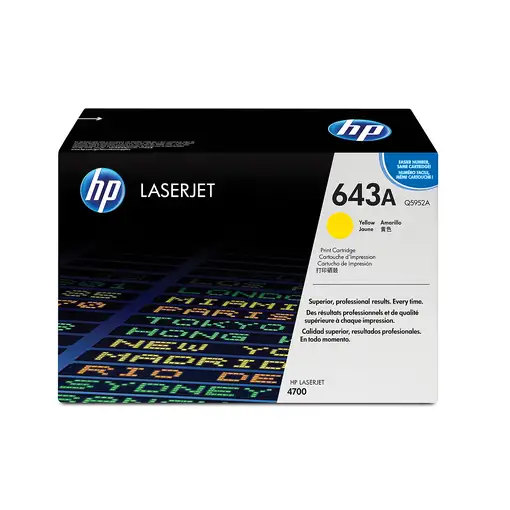 HP Cartucho de tóner original LaserJet 643A amarillo