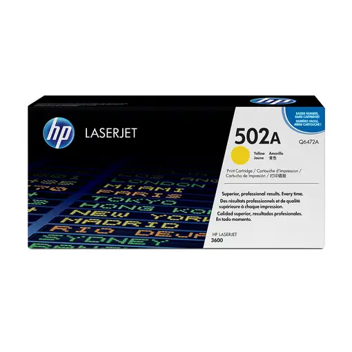 HP Cartucho de tóner original LaserJet 502A amarillo