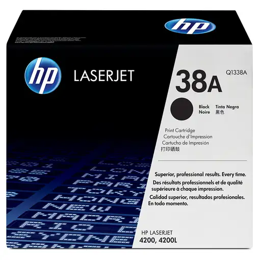HP 38A Black Original LaserJet Toner Cartridge cartucho de tóner 1 pieza(s) Negro