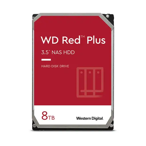 Western Digital Red Plus disco duro interno 8 TB 5640 RPM 256 MB 3.5" Serial ATA I