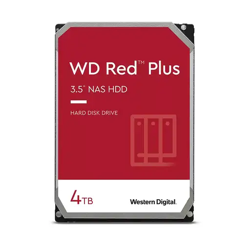Western Digital Red Plus disco duro interno 4 TB 5400 RPM 256 MB 3.5" Serial ATA I