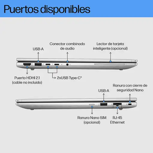 HP ProBook 460 G11 Intel Core Ultra 7 155U Portátil 40,6 cm (16") WUXGA 16 GB DDR5
