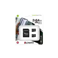Kingston Technology Paquete de dos tarjetas micSDXC Canvas Select Plus 100R A1 C10