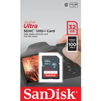 SanDisk Ultra 32GB SDHC Mem Card 100MB/s UHS-I Clase 10