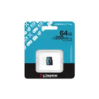 Kingston Technology 64GB microSDXC Canvas Go Plus Gen4 200R A2 U3 Paquete individu