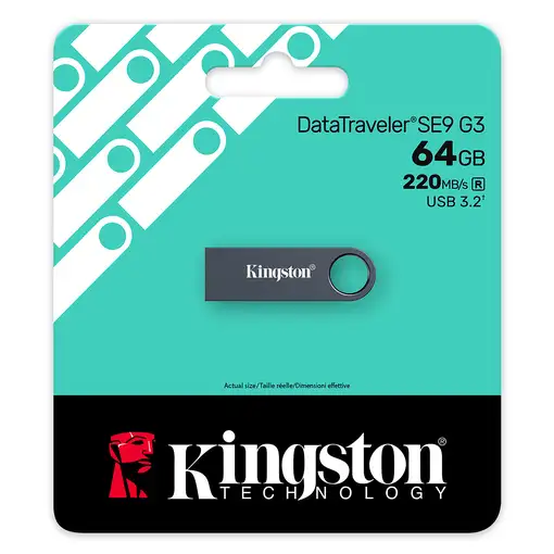 Kingston Technology DataTraveler 64 GB SE9 G3 - Níquel oscuro