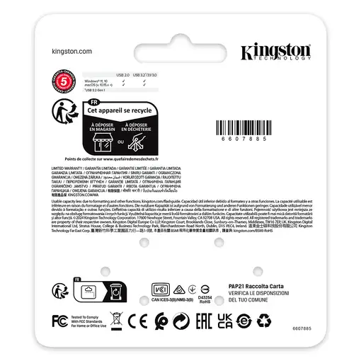 Kingston Technology DataTraveler 64 GB SE9 G3 - Níquel oscuro