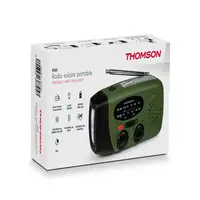 Radio Solar de Emergencia,Powerbank,SOS,Doméstica/Camping Thomson RT260