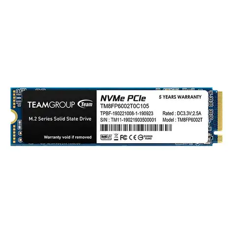 Team Group MP33 2 TB M.2 PCI Express 3.0 NVMe 3D NAND