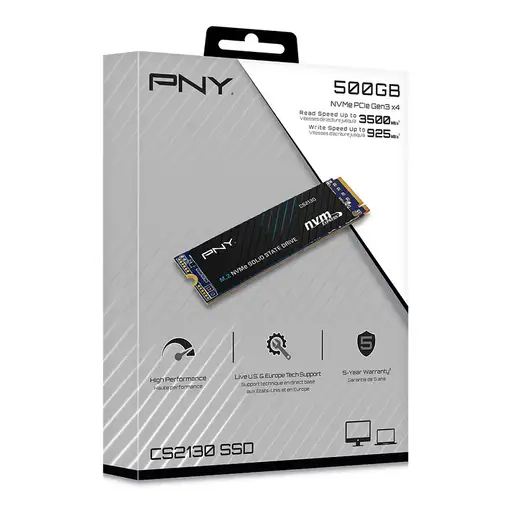 PNY CS2130 500 GB M.2 PCI Express 3.0 NVMe 3D NAND