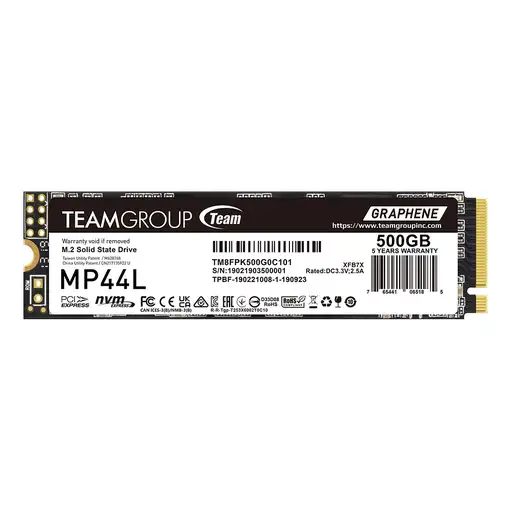 Team Group MP44L TM8FPK500G0C101 unidad de estado sólido 500 GB M.2 PCI Express 4.
