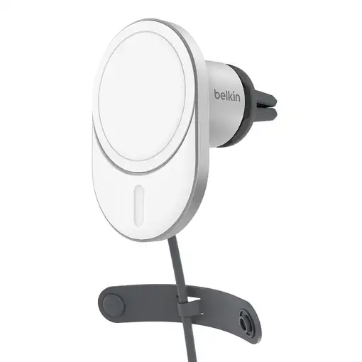Belkin BoostCharge Pro Smartphone Plata, Blanco USB Cargador inalámbrico Carga ráp