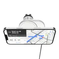 Belkin BoostCharge Pro Smartphone Plata, Blanco USB Cargador inalámbrico Carga ráp